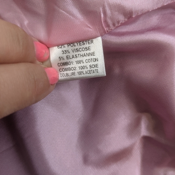 REBECCA Taylor plaid blazer jacket Brown Pink Stripe - Picture 12 of 12